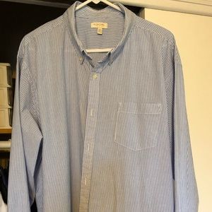 Light blue striped button down shirt